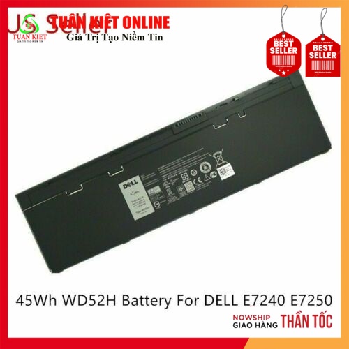 Batterie 7.4V 52WH VFV59 Pour Dell Latitude E7240 E7250 - Remplacement Haute Performance