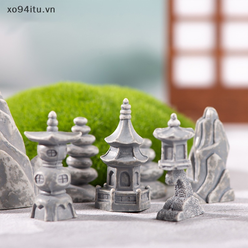 XOITU Rockery Tháp Đá Nhà Trang Trí Nhà Thu Nhỏ Vườn Cổ Tích Đồ Trang Trí Phụ Kiện Trang Trí Thủ Công VN