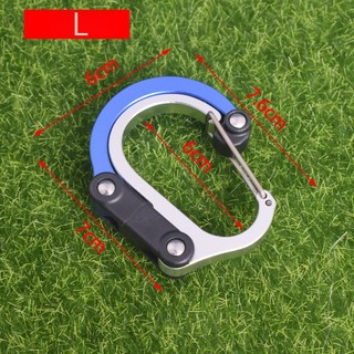 Móc D-type đa năng ngoài trời, carabiner an toàn, tiện lợi du lịch AM0L