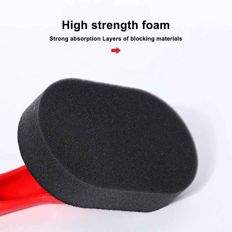 mút đánh bóng xe SEAMETAL 1PC  Bàn Chải Đánh Bóng Bánh Xe Hơi Cán Dài Chống Trượt Tiện Dụng