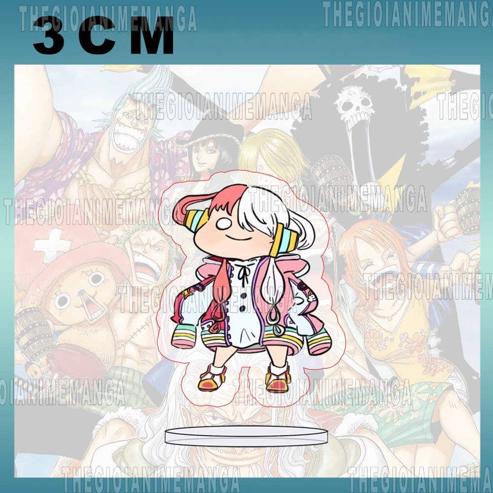(3CM) Mô hình Standee ONE PIECE ver MẮT TRÒN Đảo hải tặc anime tượng mica acrylic chibi xinh xắn