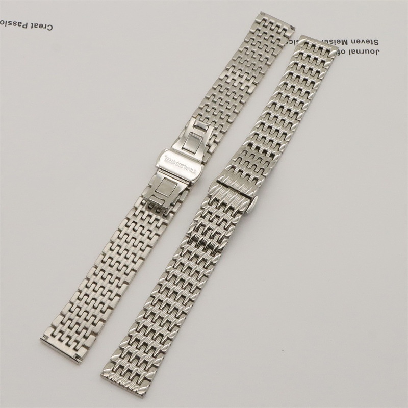 TISSOT Dây Đeo Đồng Hồ Bằng Thép Không Gỉ Trơn 12-22mm Có Khóa Bướm Cho longines dw