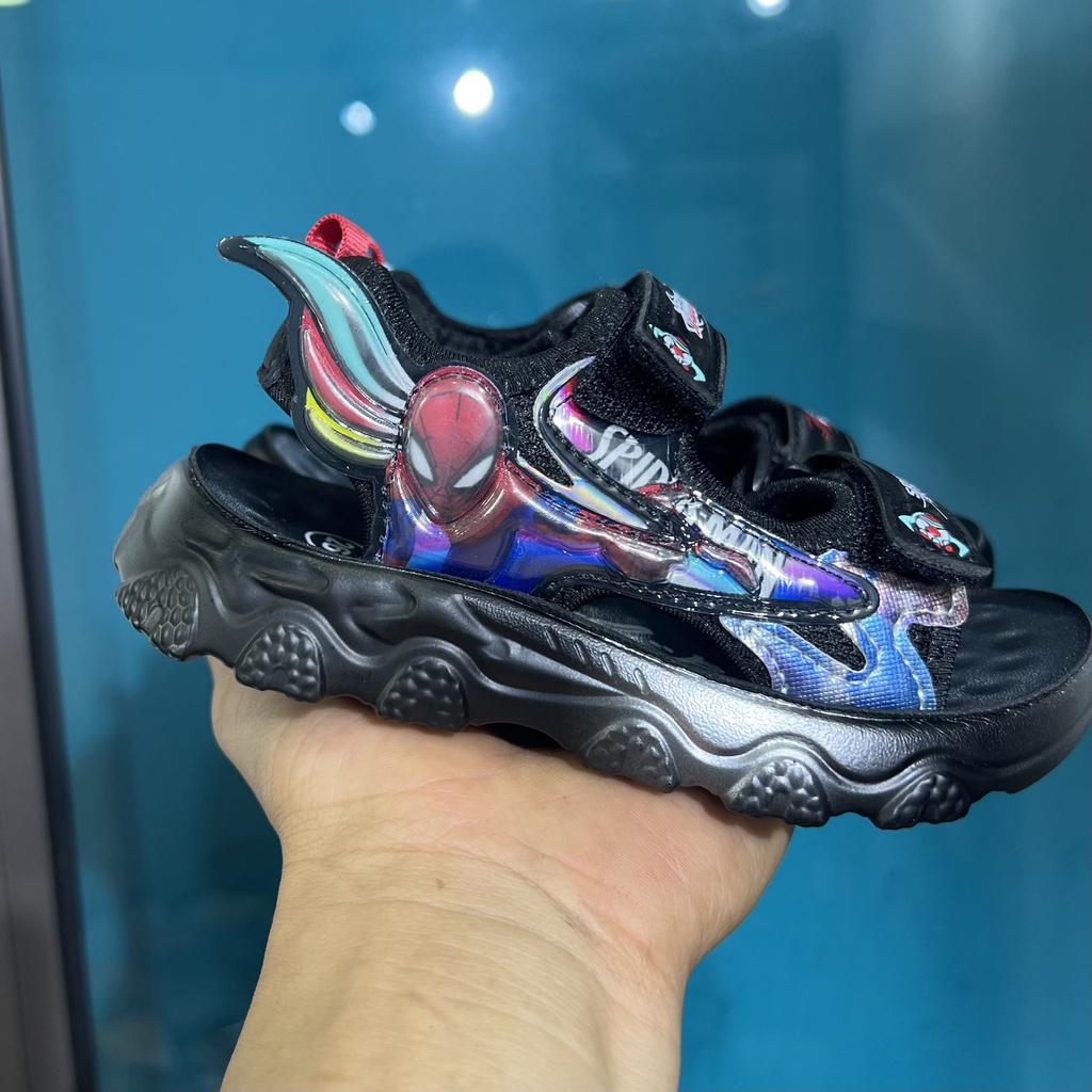 xăng đan siêu nhân bé trai dép quai hậu khâu đế bền đẹp chống trượt thời trang hè thoáng mát êm chân SND36 Chip & mom