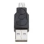 Charmantcc1 Bộ chuyển đổi USB Mini USB sang Micro USB Bộ chuyển đổi hai chiều Hỗ trợ đồng bộ hóa dữ liệu sạc
