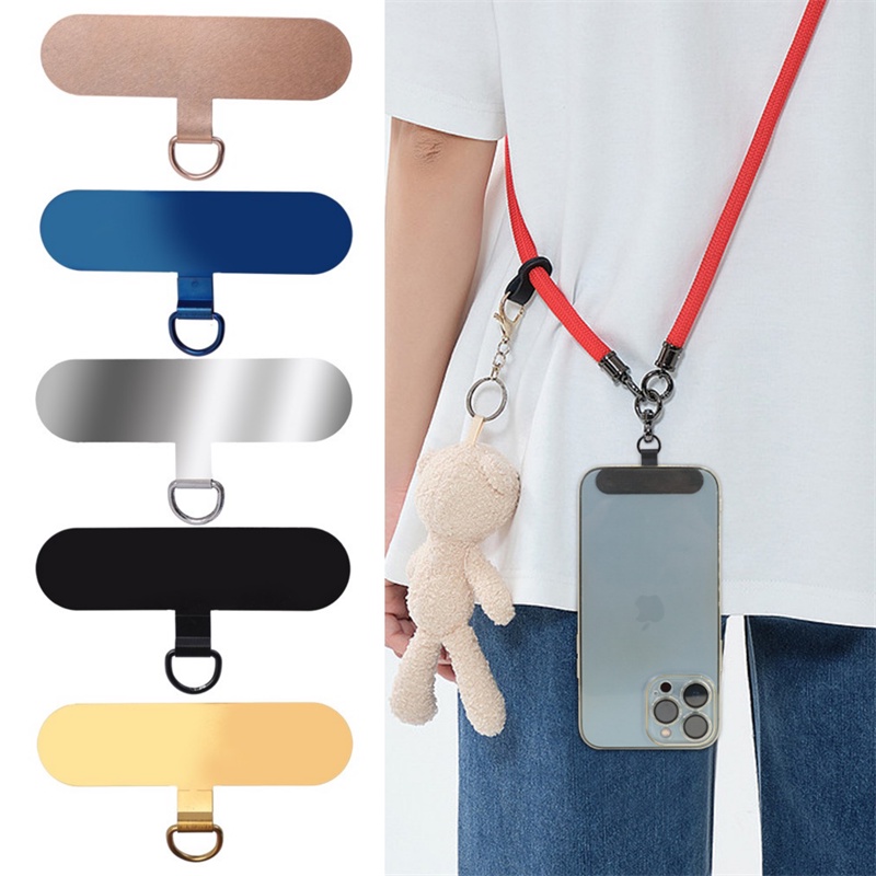 Bộ 5 Dây Đeo Thẻ Bằng Thép Không Gỉ Siêu Mỏng / Chống Thất Lạc Cho Điện Thoại