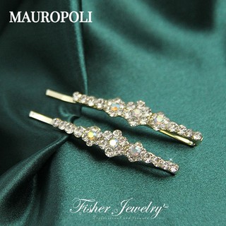 Mauropoli [Hàng Có Sẵn] Kẹp Tóc Hợp Kim Đính Đá Phong Cách Mới Cho Nữ