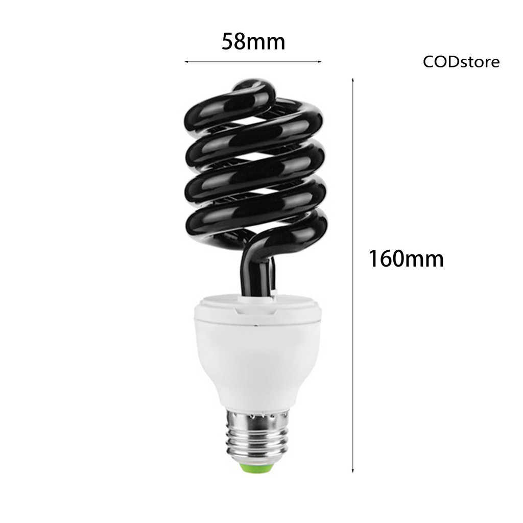 Đèn bẫy côn trùng raya 220V Bóng đèn trang trí Kim loại xoắn ốc UV Đèn huỳnh quang để thu hút côn trùng