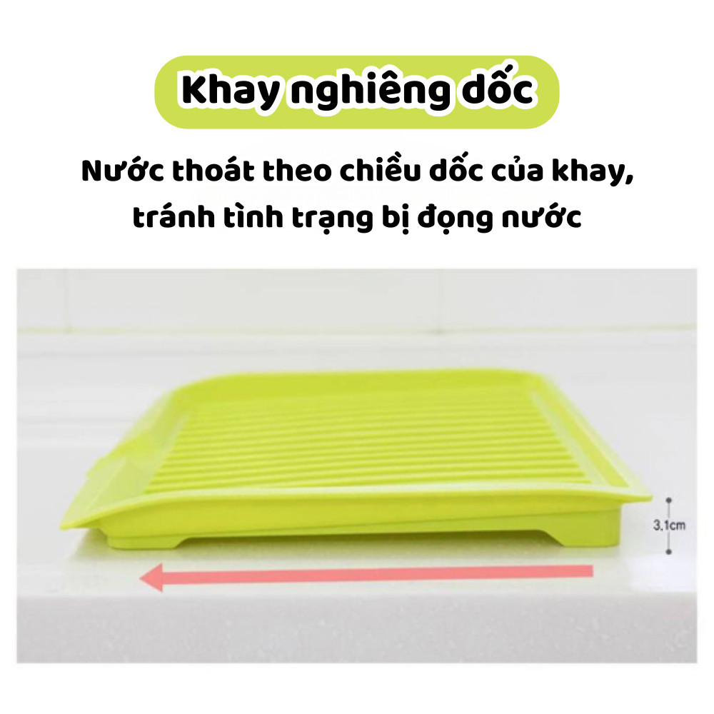 Khay Thoát Nước Nhà Bếp Silicone Richouse Đa Năng, Úp Chén Đĩa Ráo Nước Nhanh Khô