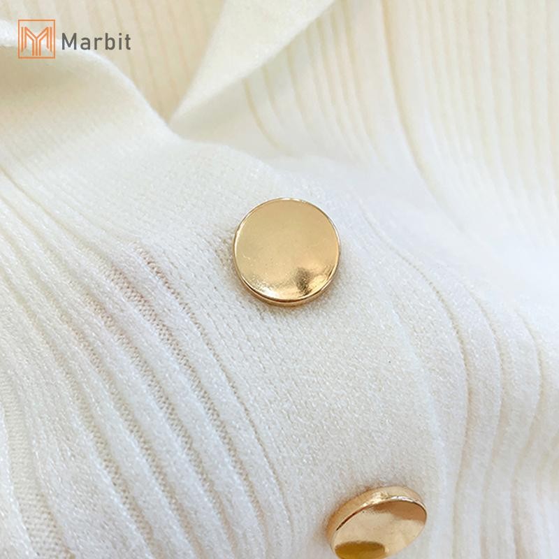 Marbit Thời Trang Thường Ngày Màu Trơn Gợi Cảm Đi Lại Nút Ngọt Ngào Ve Áo Vest Nữ Mới