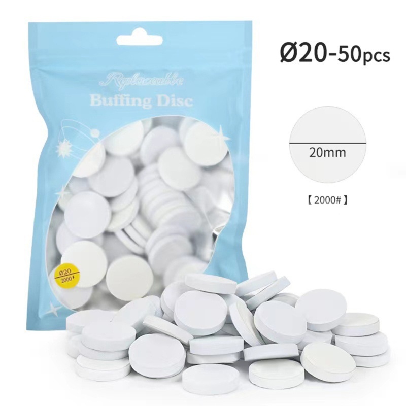 Jenniferab Nail Buffing Disc Làm móng tay Đánh bóng chà nhám Giấy nhám tự dính