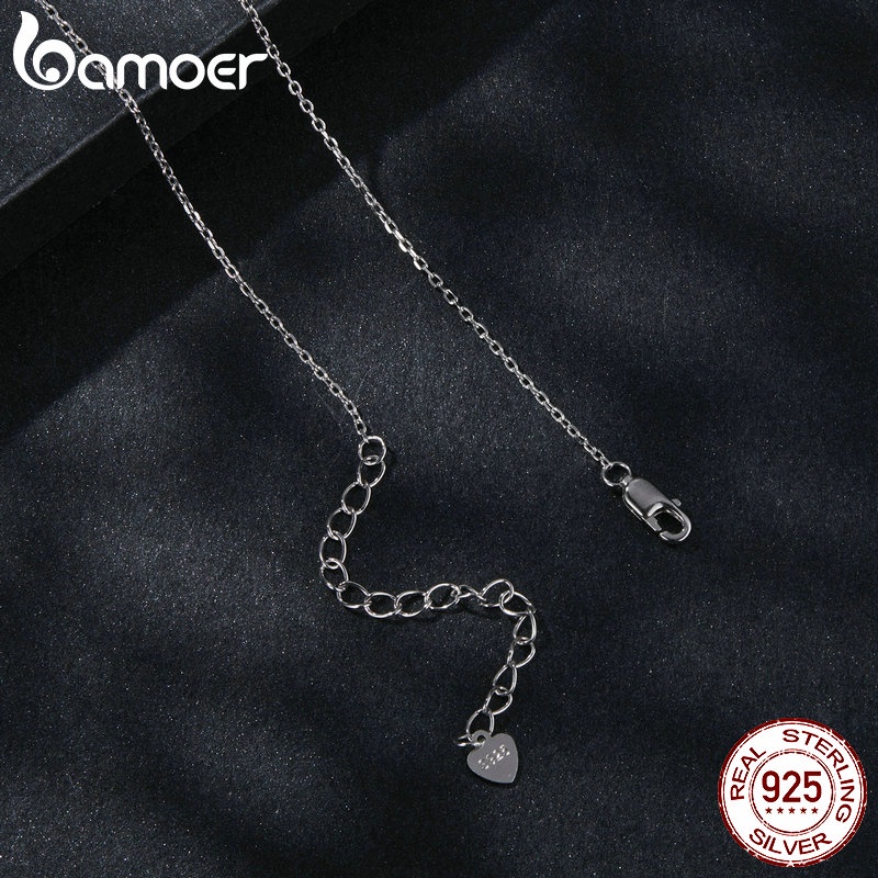 Bamoer Vòng cổ Bạc 925 Hai Lớp Thời Trang Dành Cho Nữ MSN023