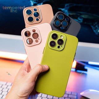 Ốp lưng cứng chống va đập mờ mẫu mới dùng cho iPhone 11 12 13 14 15 16 Pro Max có nắp bảo vệ ống kính vỏ điện thoại chống mồ hôi tay