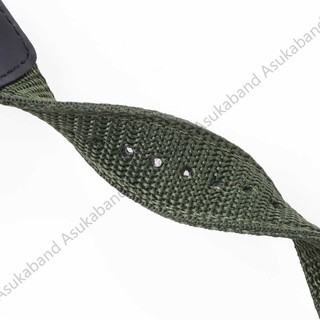 Dây đeo đồng hồ Nylon thể thao 18mm cho AE-1200WH MRW-200 SGW-300 AQ-S810W Nam Nữ Xanh Đen Nâu Vòng Tay Phong Cách Quân Sự Phụ Kiện Đồng Hồ