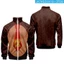 SY3 Áo khoác Super Mario Bros Cosplay 3D Áo khoác Unisex Hoạt hình Koopa Toad dài tay Áo khoác ngoài thông thường Plus Size Y