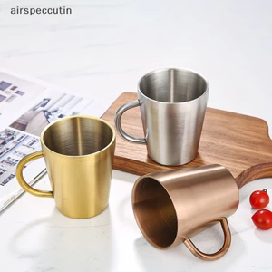 Cốc Uống Bia Hai Lớp Bằng Thép Không Gỉ 300ml