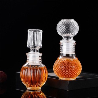 Risedot 1 Cái Bình Whisky, Có Nắp Vít Chai Rượu Trong Suốt, Rượu Cồn 50ml Chai Thủy Tinh Nhỏ