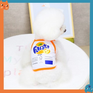 Mới Thú Cưng Soda Quần Áo Chó Sling Quần Áo Thú Cưng Quần Áo Chó Xuân Hè Quần Áo Mèo Quần Áo Thú Cưng