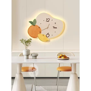 Tranh Đồng Hồ 3D LED Trái Cam Trang Trí Nhà Cửa, Phòng Phủ, Cửa Hàng, Nhà Trẻ, Quà Tặng Người Thân