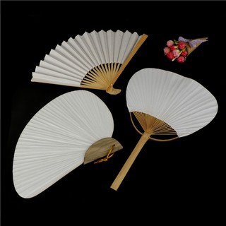 Airspeccutin 1 Chiếc Quạt Giấy Xếp Cầm Tay Màu Trắng Thanh Lịch Cho Tiệc Cưới