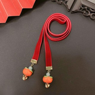 Dây buộc tóc bện WEETW, Bộ đồ trang trí tóc năm mới, Tua rua Hanfu Mũ đội đầu Dây buộc cô gái DIY Đuôi ngựa