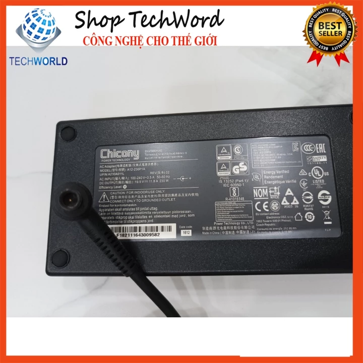 Sạc cho Laptop Gaming MSI GE73 Raider 8RF RGB Edition MSI GE62/GE72 GE63/GE73 GE75 GL65 GL75 GP65 GP75 P65 230W