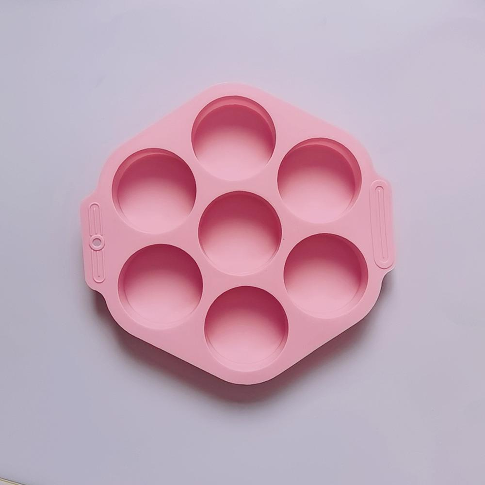 Khuôn silicone Làm Bánh / Xà Phòng 7 Ngăn Hình Trụ diy