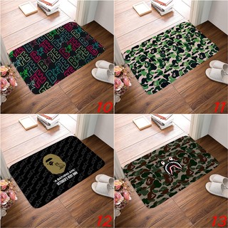 Thảm Cửa BAPE A Bathing Ape Quà Tặng Thiết Thực Cho Bạn Bè Phòng Ngủ Văn Phòng Trang Trí Nhà Cửa Thảm Sàn Chống Trơn Trượt (60x40CM)