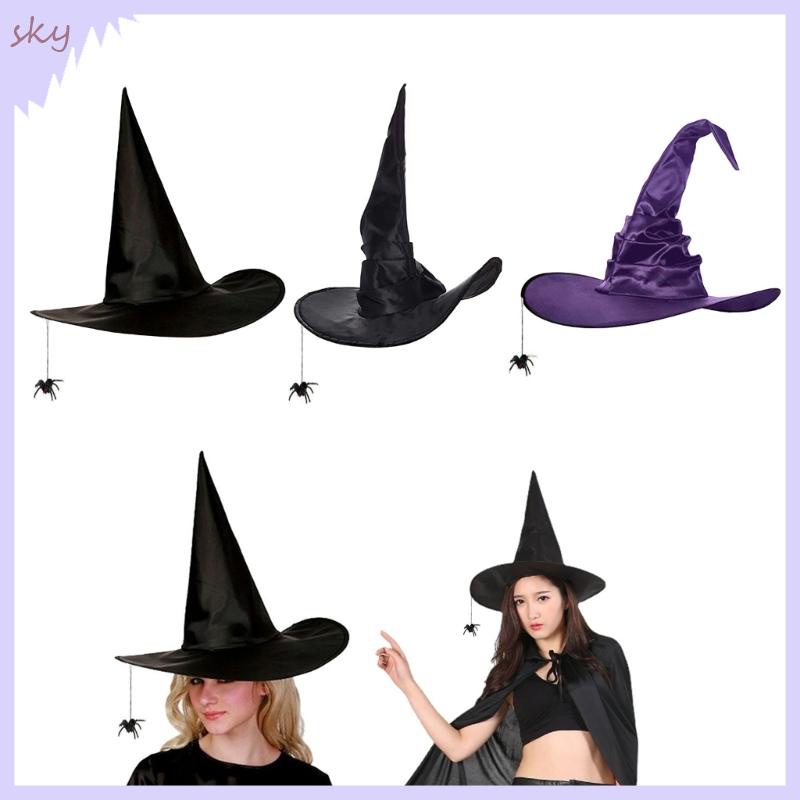Sky Mũ Phù Thủy Nhăn Hóa Trang halloween Với Mũ Phù Thủy halloween