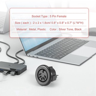 Bộ chuyển đổi đầu nối cáp bàn phím gắn 5 chân DIN dành cho nữ