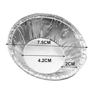 Set 250 Khuôn Giấy Bạc Nướng Bánh – Đế Cốc Lót Khuôn Tart Trứng, Hàu, Thịt Nướng, Thực Phẩm