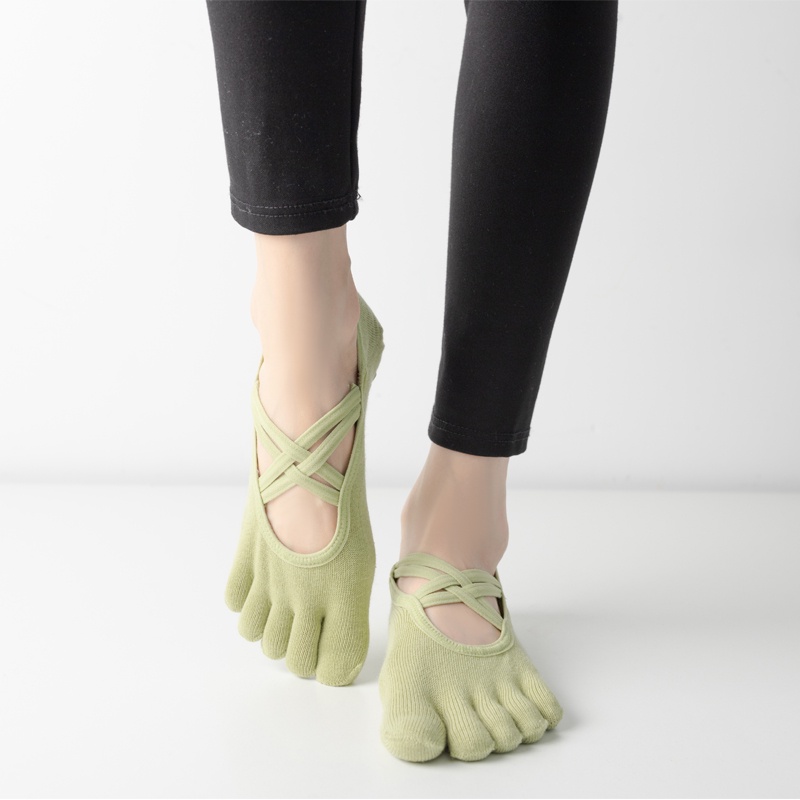 Vớ cotton Năm Ngón Chống Trượt Chống Trượt Mới Dành Cho Nữ Tập Thể Dục Thể Thao yoga