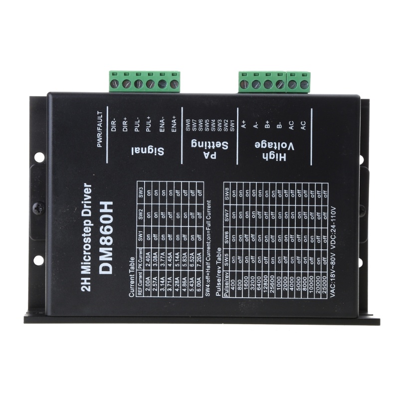 Bộ điều khiển động cơ bước DM860 DM860H Microstep không chổi than cho động cơ bước DC 57 86