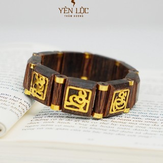 [BV] Lách Trầm Phúc Lộc Thọ Bảng Vuông - Trầm Hương Sánh Chìm -  Trầm Hương Yên Lộc - Tặng Hộp VIP