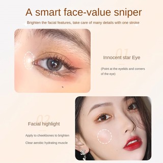 Phấn mắt dạng thỏi Lameila Pearlescent - Phấn mắt dạng thỏi đa năng, vừa tạo khối, vừa làm sáng môi - Trang điểm mắt nhanh chóng, đa năng ღ Trang điểm lấp lánh như cô gái hồng