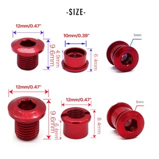 Trái 5 Bu Lông Xích Đơn Chainwheel Bu Lông Đai Ốc Cho Xe Đạp Đường Bộ