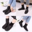 XGB Mùa Đông Ấm Áp Giả Da Giữ Nhiệt Tất Unisex Trong Nhà Ngoài Trời Nhà Lông Cừu Mờ Lót Chống Trơn Trượt Tất Chân Ấm Áp