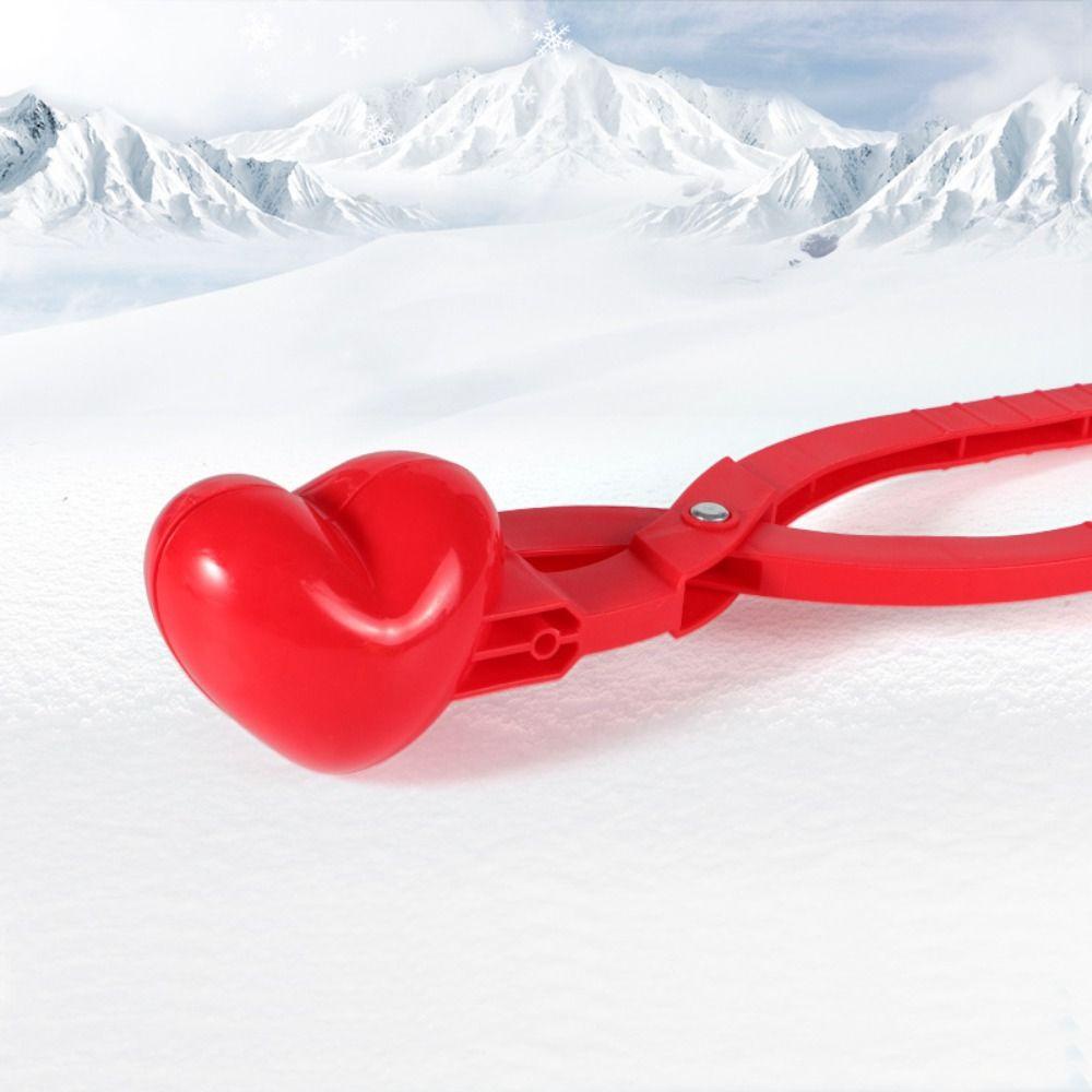 QEARY Khủng Long Snowball Maker Khuôn, Thể Thao Trái Tim Vịt Tuyết Kẹp, Di Động Montessori Người Tuyết Gấu Ngoài Trời Mùa Đông Đồ Chơi Bé Gái