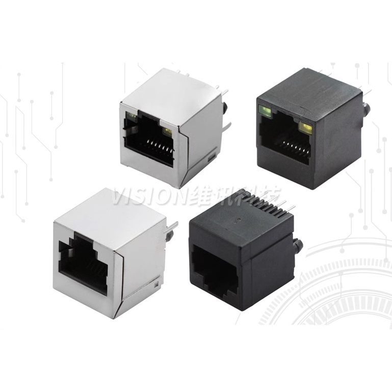 Cổng RJ45 loại đứng 8 Pin Out , Port RJ45 hàn loại thẳng đứng ,nằm ...