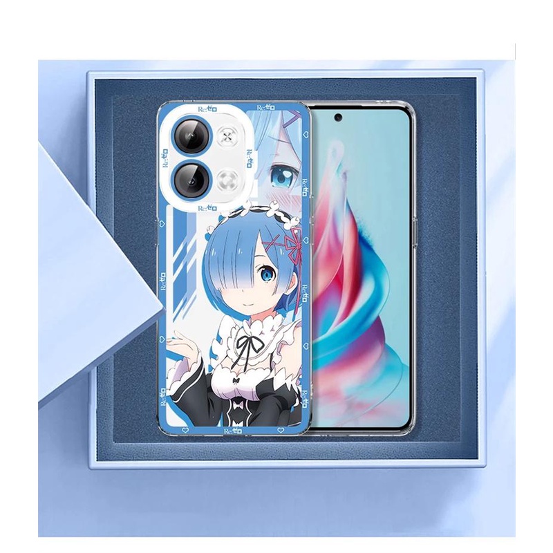 Ốp Điện Thoại TPU Silicon Chống Sốc Họa Tiết Rem Zero Dành Cho IPhone 15 Plus 11 Pro Max 6 6S 7 8 Plus X XS