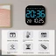 Đồng hồ treo tường điện tử ORDOBOX, Đồng hồ LED kỹ thuật số nhiệt độ ngày, Lịch điều khiển bằng giọng nói Đồng hồ bàn hiển thị DST cho phòng ngủ