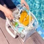 Túi đựng đồ trang điểm trong suốt FUJIOU, Túi đựng đồ bơi dung tích lớn PVC, Túi đựng mỹ phẩm thông thường Túi đựng đồ đi biển chống thấm nước Túi xách ngoài trời