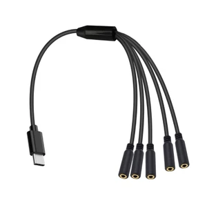 Niki MultiDevice Type C sang 3 Cáp chia sẻ âm thanh 5mm với Chipset kỹ thuật số