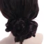 DELMER Xộn Xoăn Chignon, Tóc Giả Màu Nâu Đen Tóc Tổng Hợp Bun, Phụ Kiện Tóc Lông Tơ Tự Nhiên Cô Dâu Tóc Móng Vuốt Tóc Bun Nữ