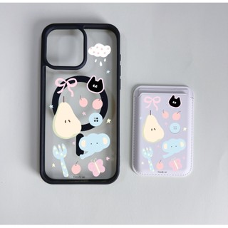 Vỏ ví họa tiết hoạt hình quả lê Thích hợp cho Iphone 11promax 16pro 16promax X XR XSMAX 12 13 14 15 pro max Vỏ lưng nữ 14promax 15plus