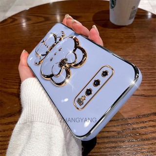 ốp lưng samsung note 9 note 8 Ốp Điện Thoại TPU Silicon Mềm Mạ Điện Gắn Gương Trang Điểm Hình Thỏ 3D Cho samsung note 9 note 8