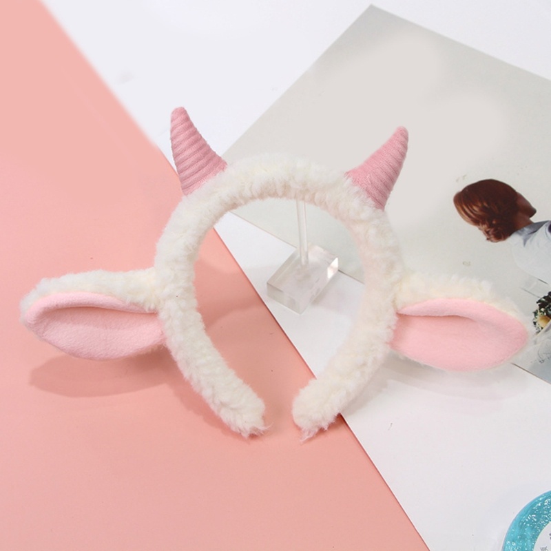 MIS Hoạt Hình Sang Trọng Hairhoop Đáng Yêu Tai Cừu Băng Đô Quấn Tóc Mới Lạ Trang Phục Hóa Trang Đảng Đạo Cụ Mũ Đội Đầu Người Lớn Trẻ Em Accessorie