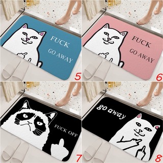 Thảm cửa mèo giải trí sáng tạo Quà tặng thiết thực cho bạn bè Phòng ngủ Văn phòng Thảm trải sàn chống trượt (60x40CM)