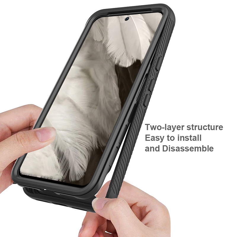 Ốp Điện Thoại hybrid Kiểu Áo Giáp Chống Sốc / Trầy Xước Cho google pixel 8 8 pro 7 7a 7 pro 6 6a 6 pro
