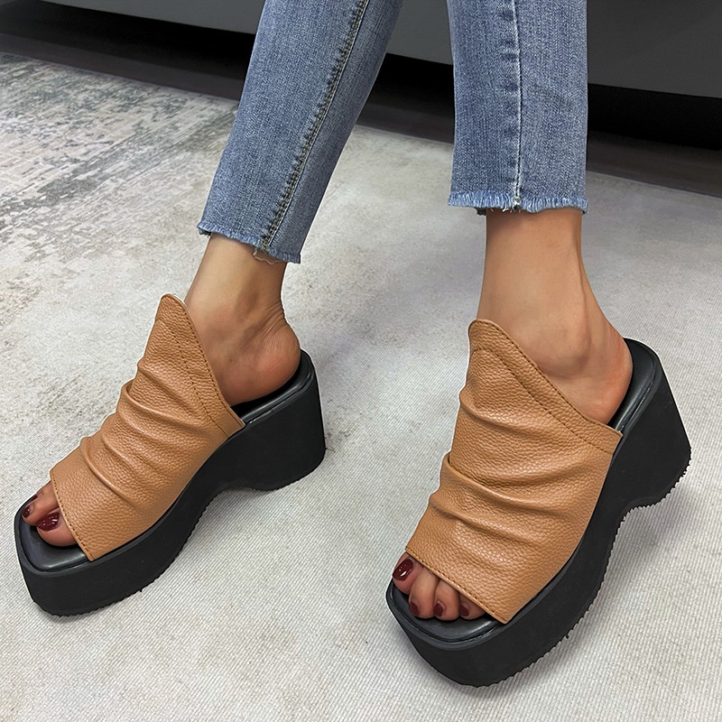 Dép sandal Hở Mũi Đế Phẳng Dày Dặn Phong Cách Âu Mỹ Thời Trang Mùa Hè Hàng Mới Dành Cho Bạn Nữ