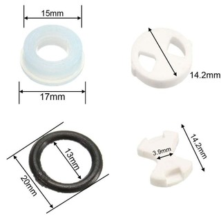 [Vận chuyển nhanh] CORESSPACE 1 Bộ lõi van đồng, Bộ Chip gốm tròn bằng gốm sứ, Tấm gốm lõi van đỏ màu xanh thông thường tại nhà
